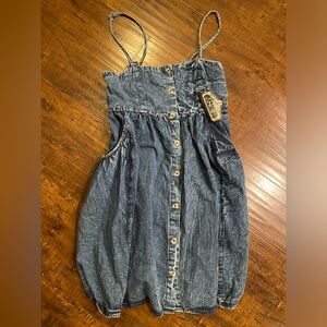 NWT angie denim jean western dress size medium